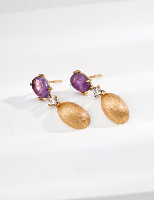 Amethyst Ray Earrings