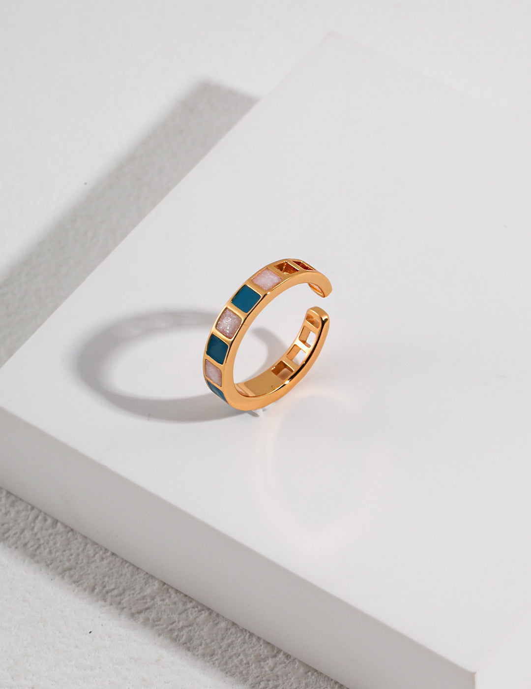 French Style Block Ring