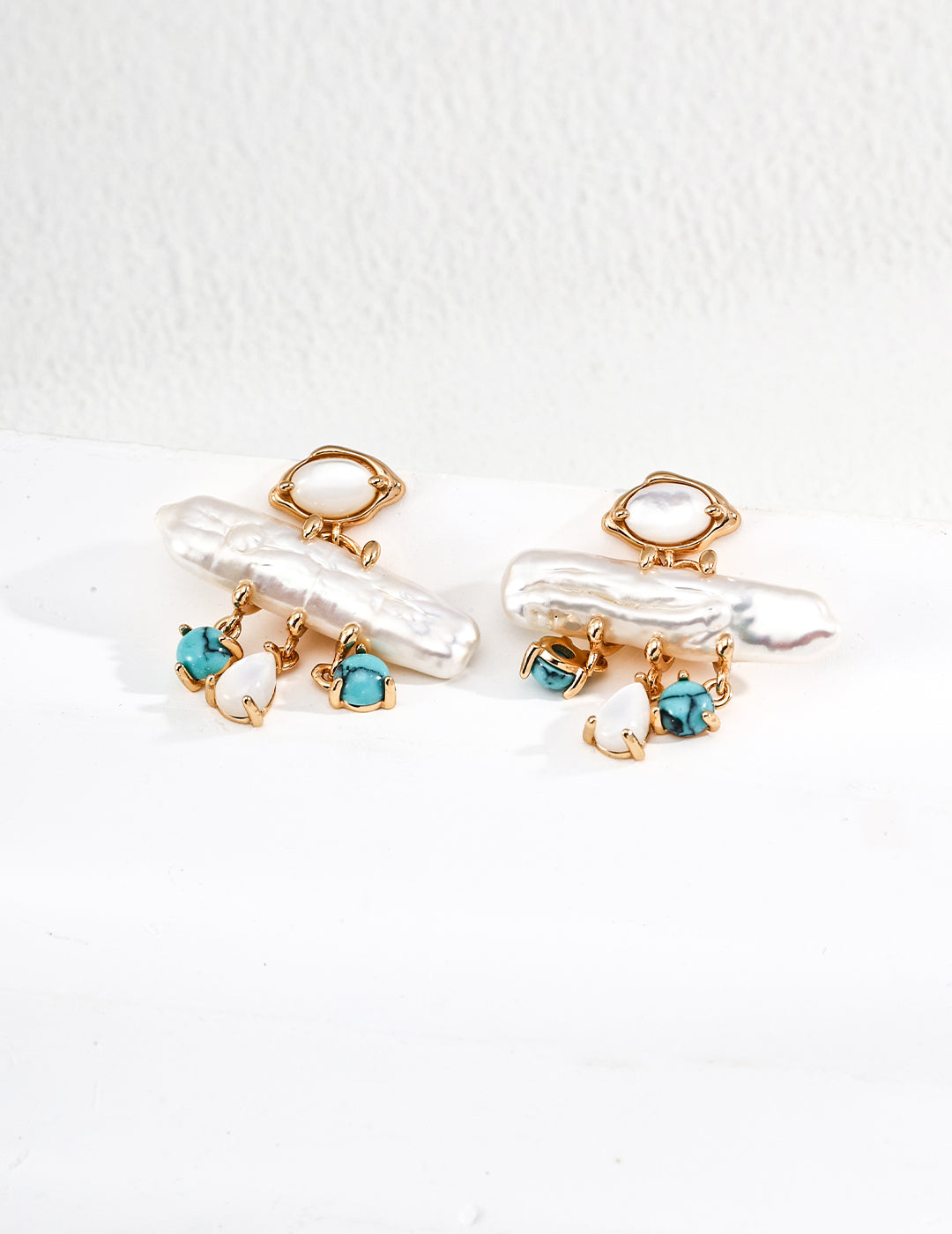 Nacre Pearl Drop Earrings