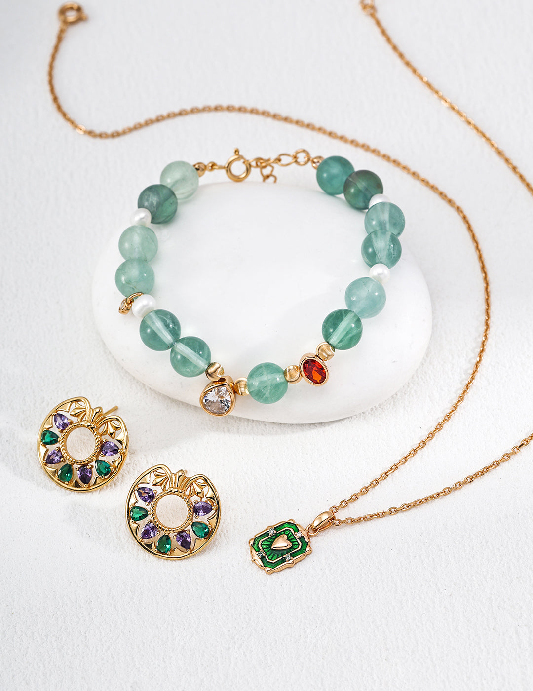 Glazed Current Necklace