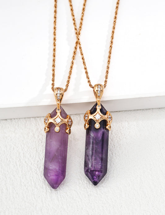 Amethyst Current Necklace