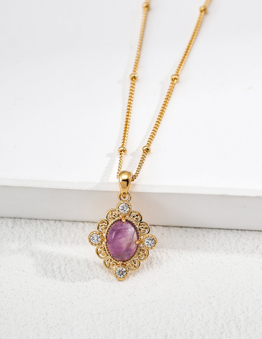 Amethyst Nacre Necklace
