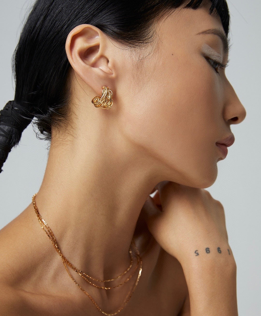 Entrelacé Silver Lines Earrings