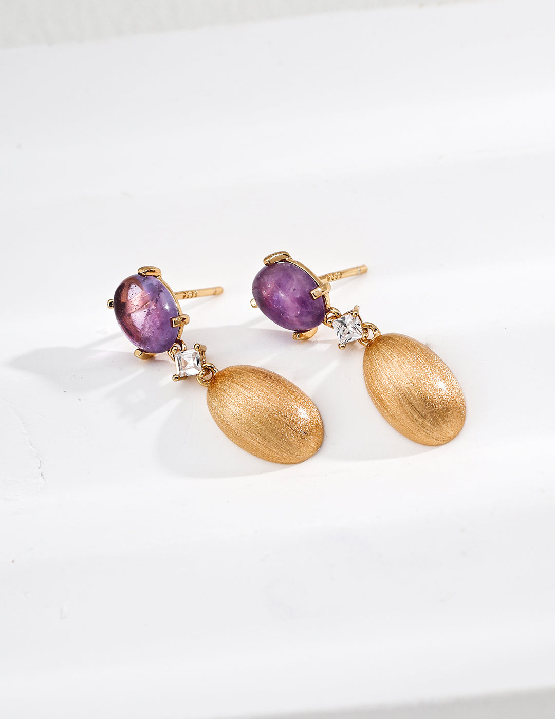 Amethyst Ray Earrings