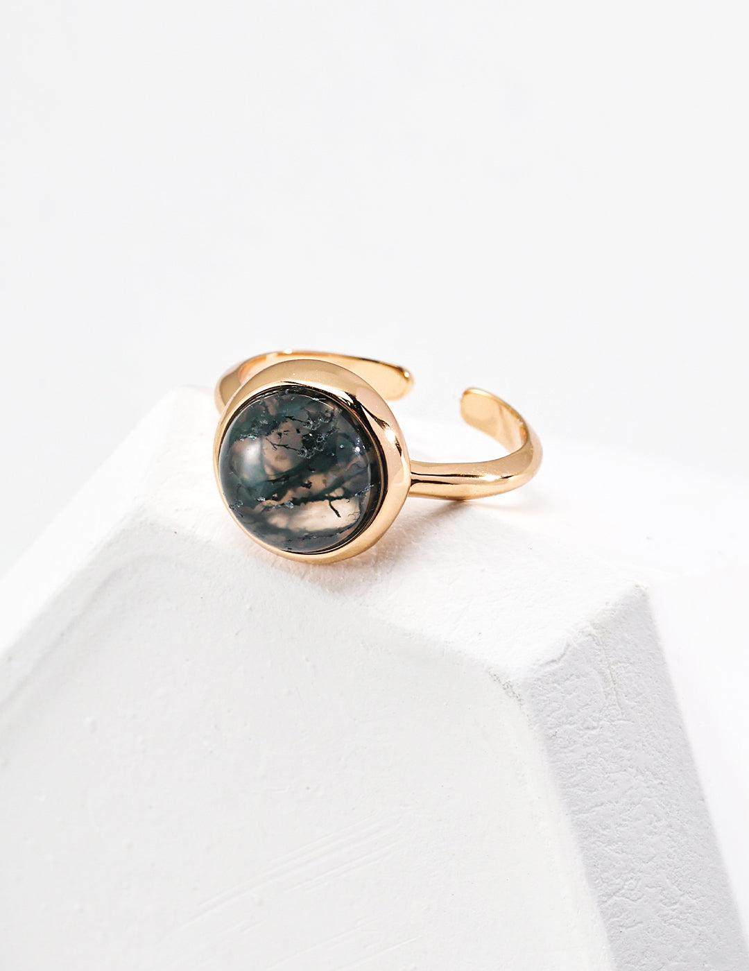 Moss Agate Ring