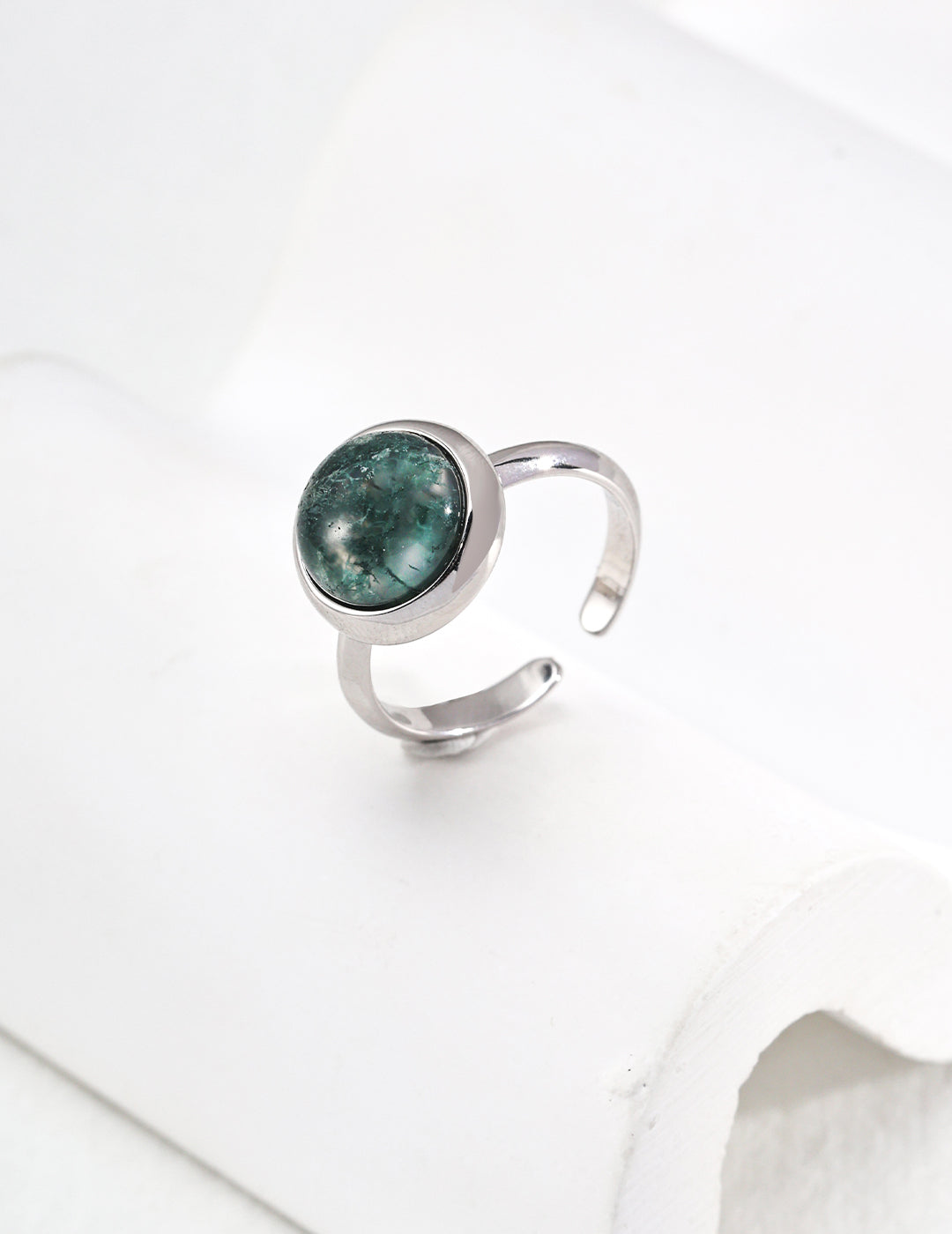 Moss Agate Ring
