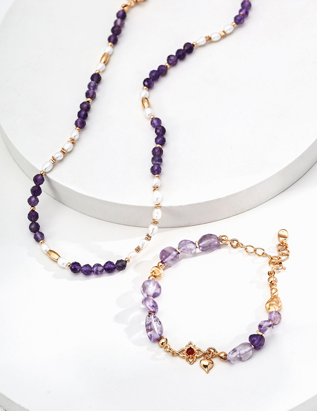Amethyst Agate Bracelet