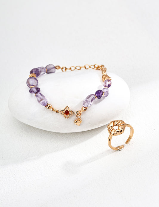 Amethyst Agate Bracelet
