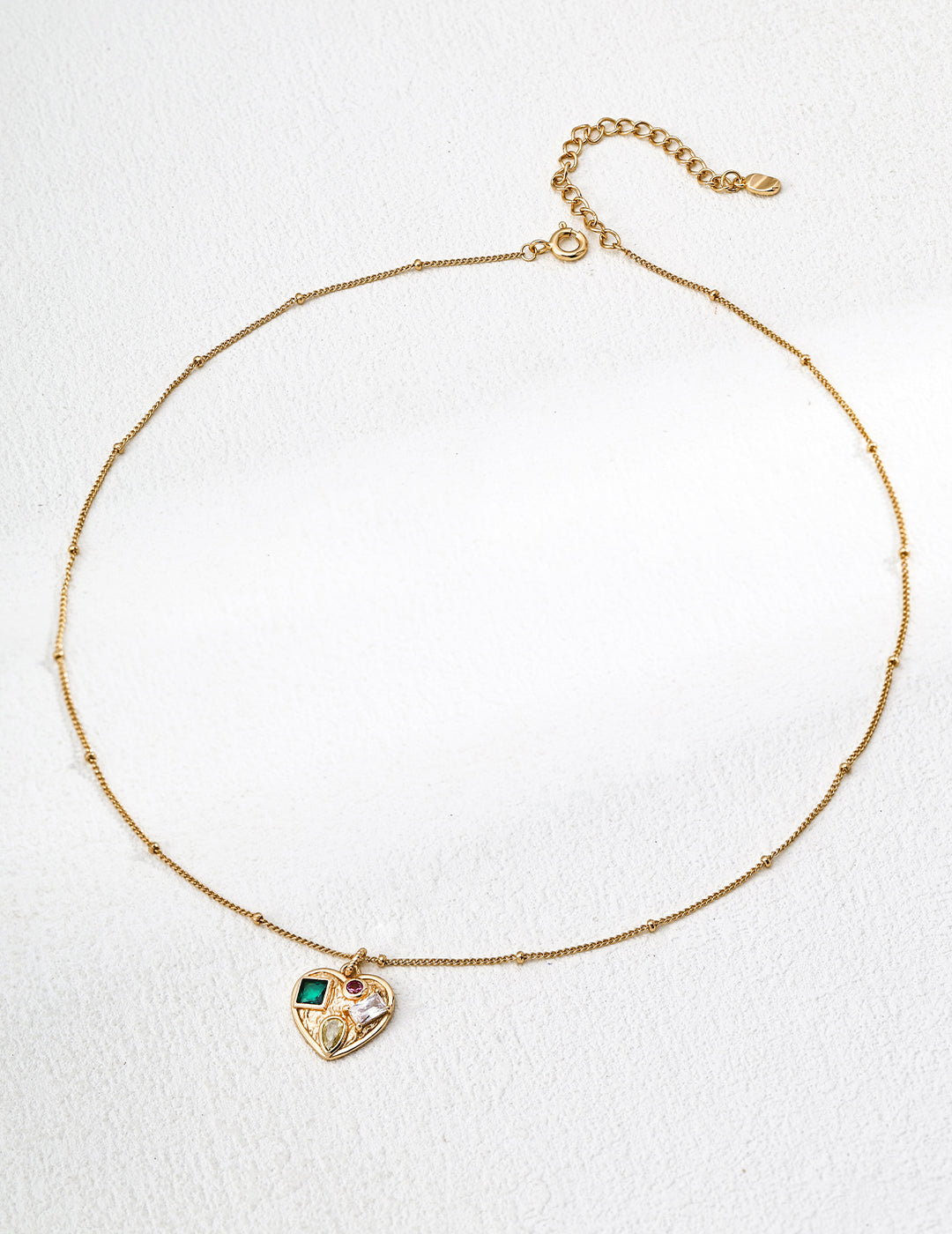 Amora Gem Heart Necklace