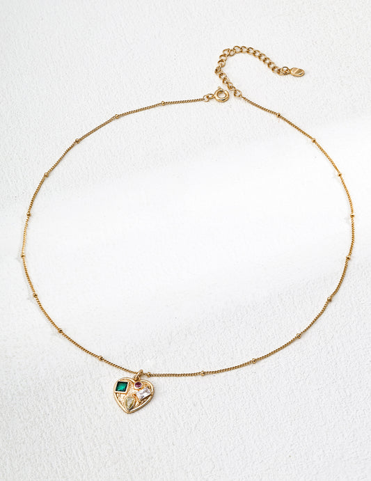 Amora Gem Heart Necklace