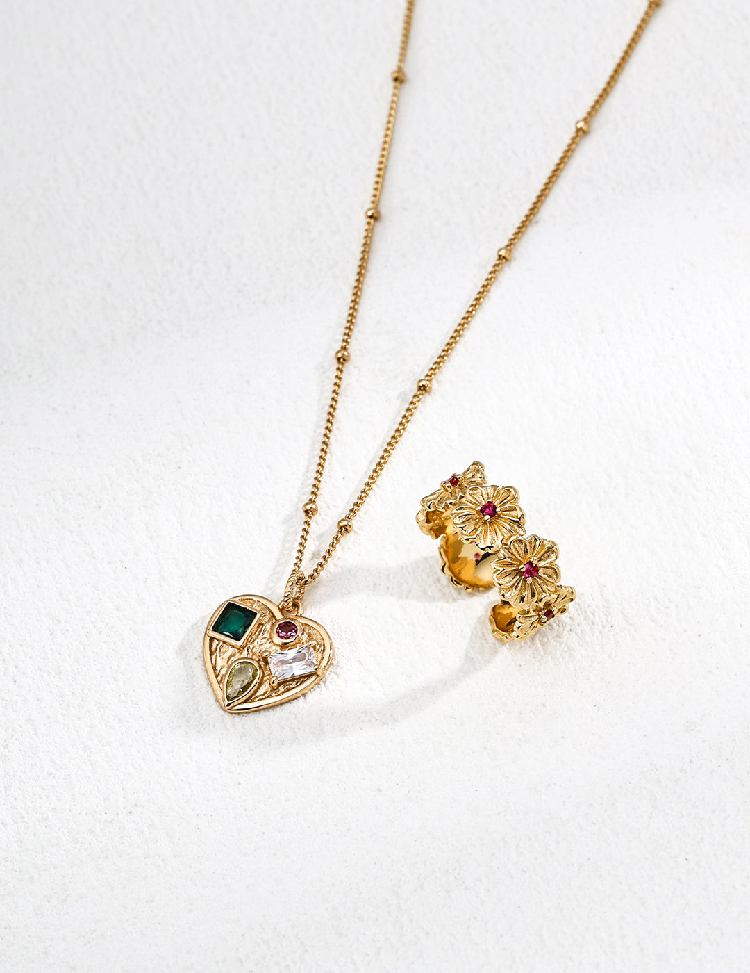 Amora Gem Heart Necklace