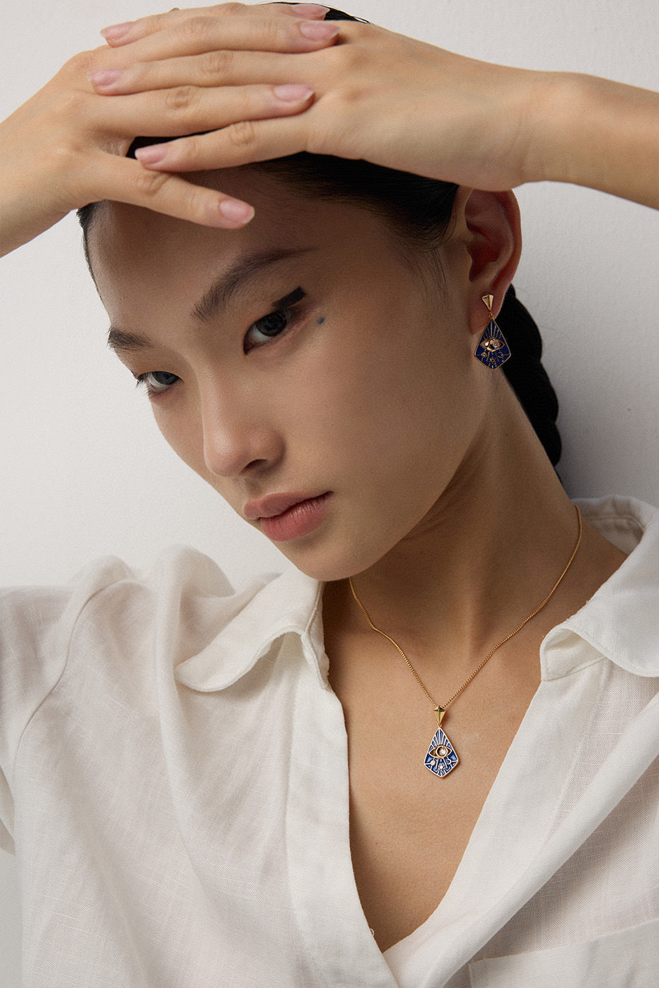 Astra Enamel Necklace