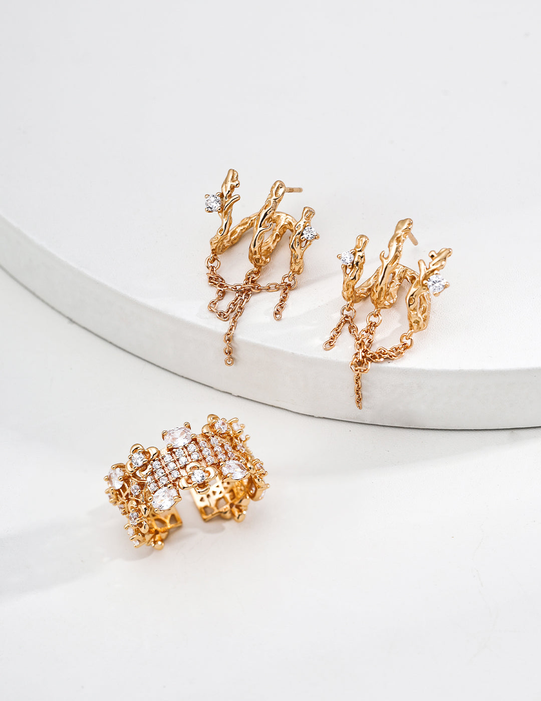 Golden Drift Earring