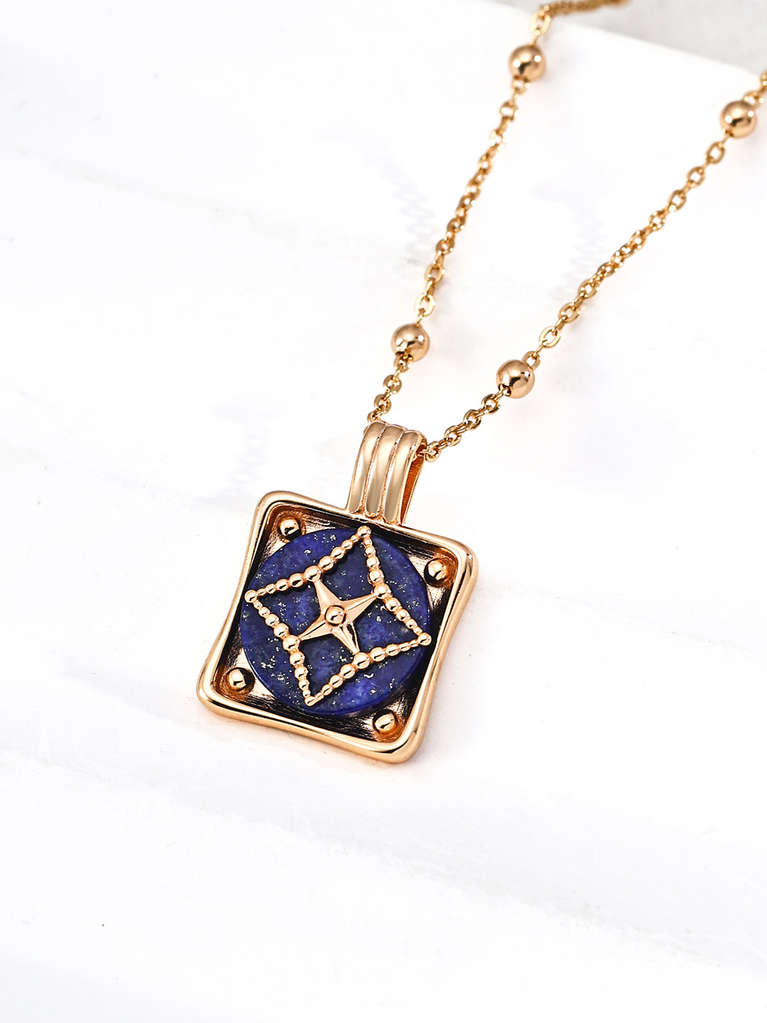 Azure Anchor Necklace