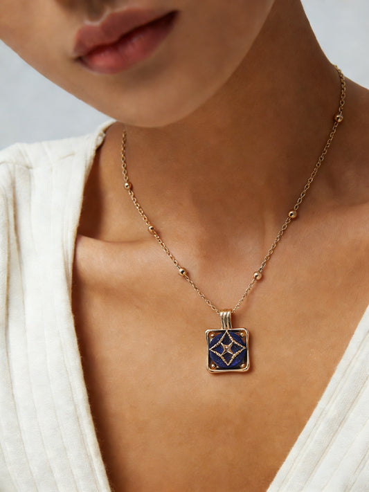 Azure Anchor Necklace