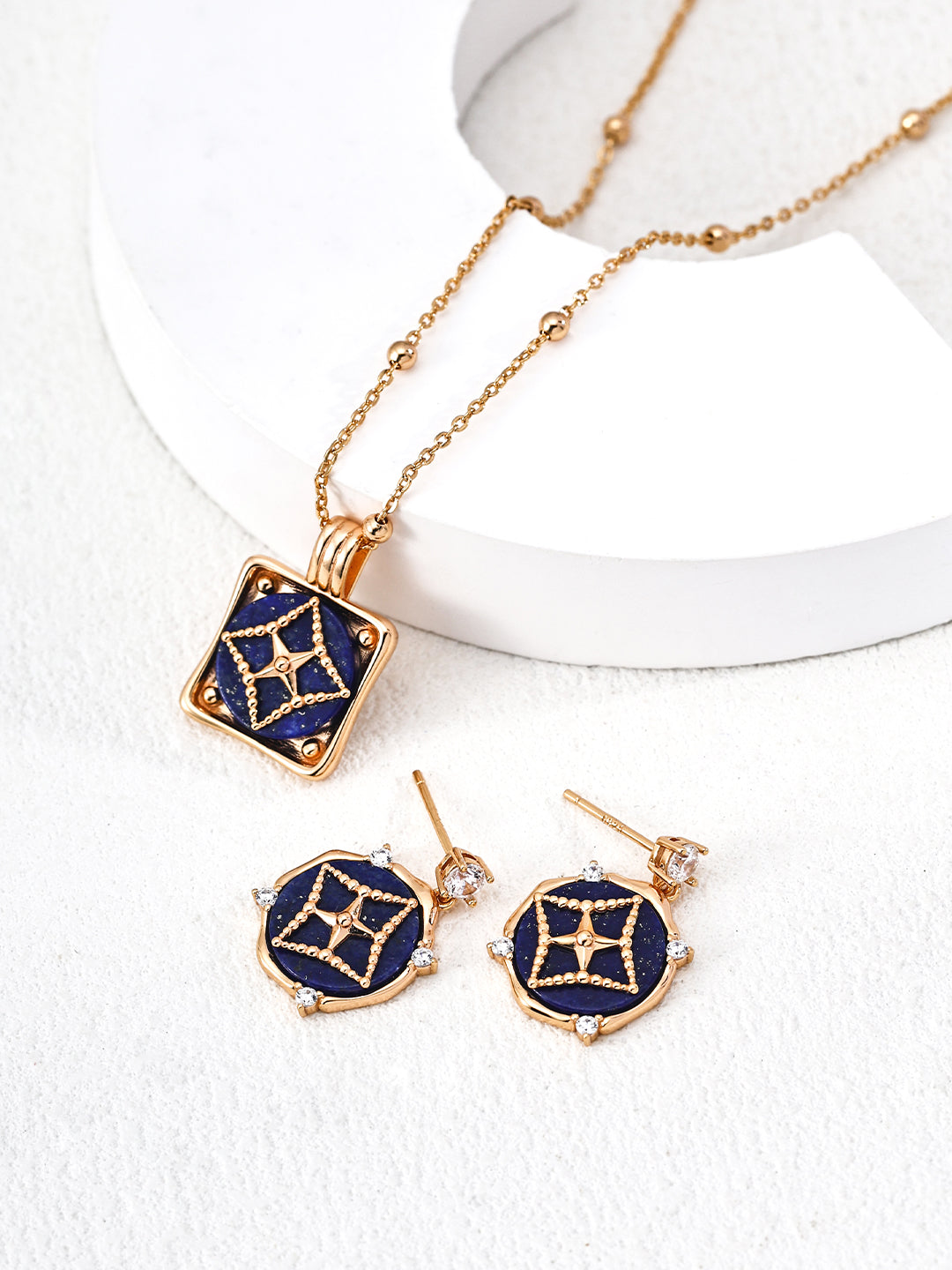 Azure Anchor Necklace