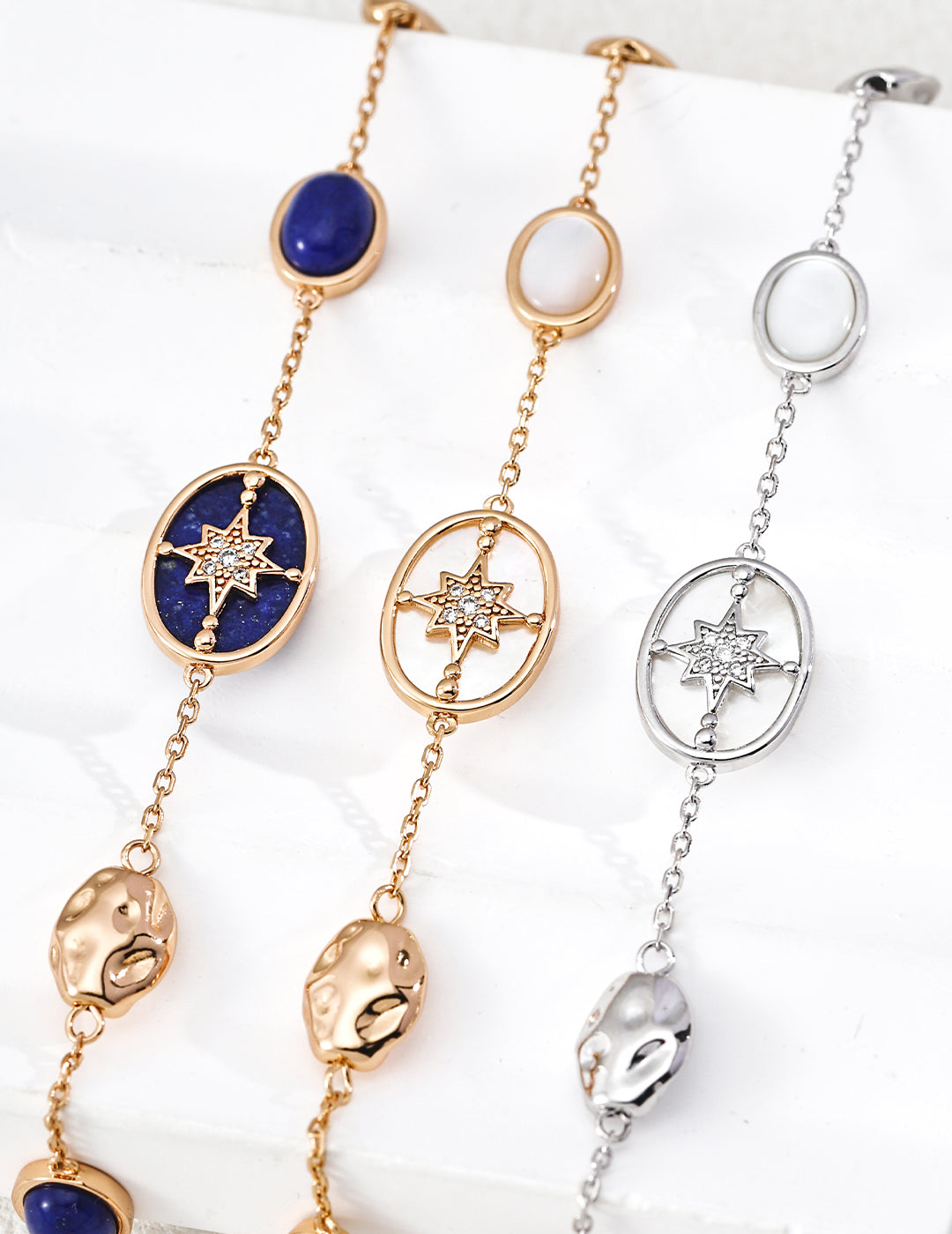 Nacre Lapis Bracelet