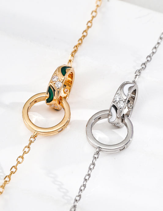 Glazed Orbit Necklace