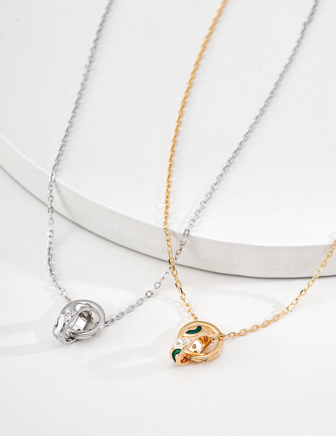 Glazed Orbit Necklace