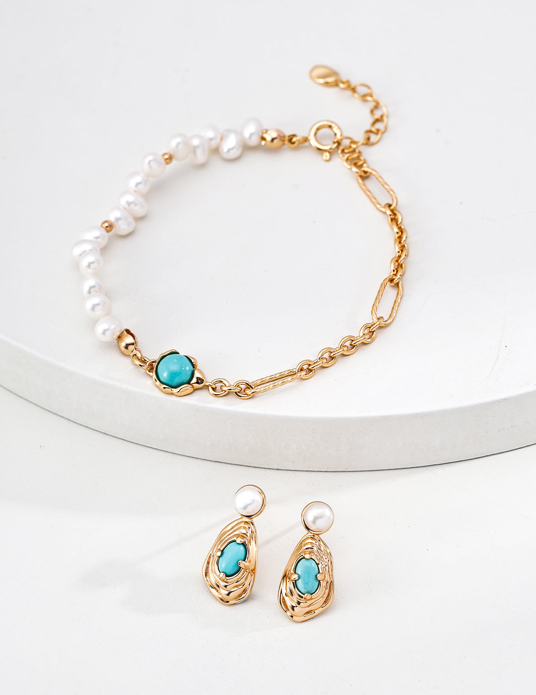 Turquoise Pearl Bracelet