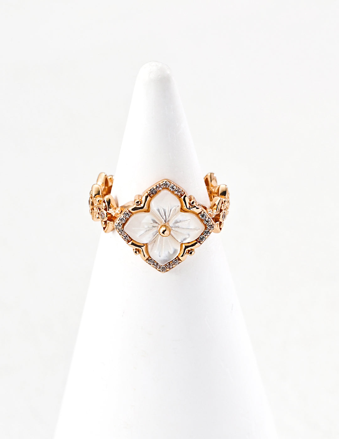 Nacre Compass Ring