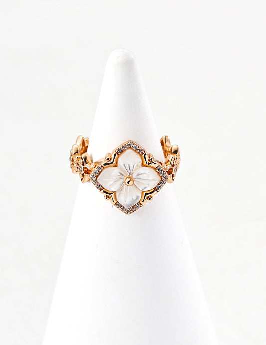 Nacre Compass Ring