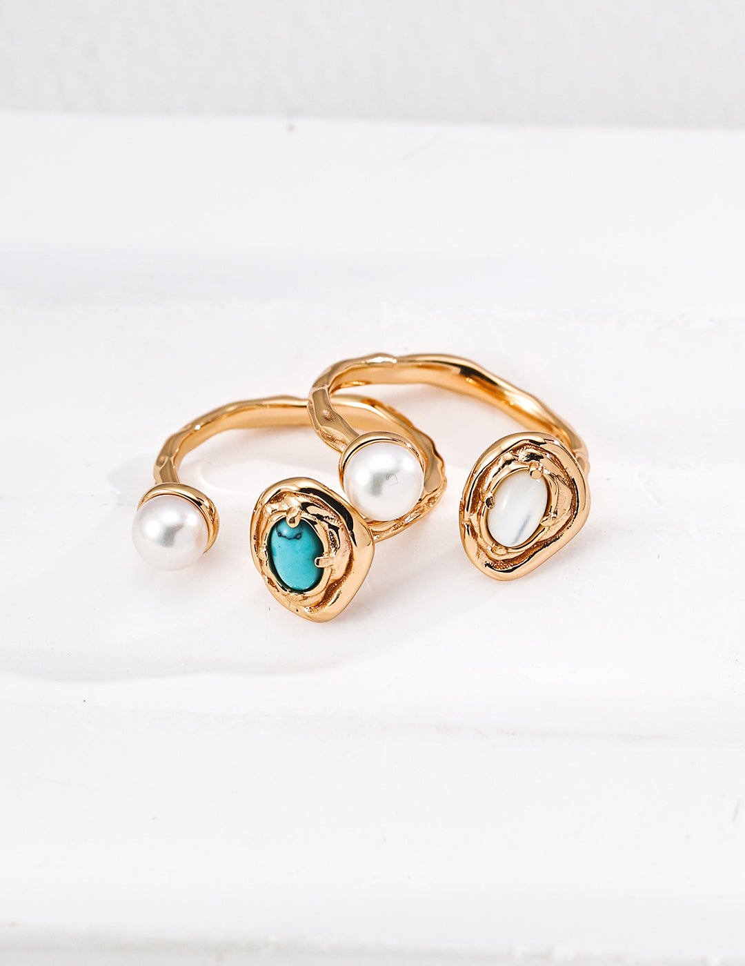 Pearl Compass Ring