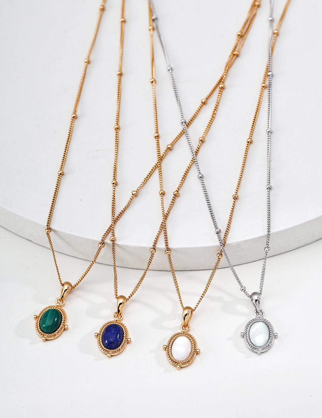 Stone Compass Necklace