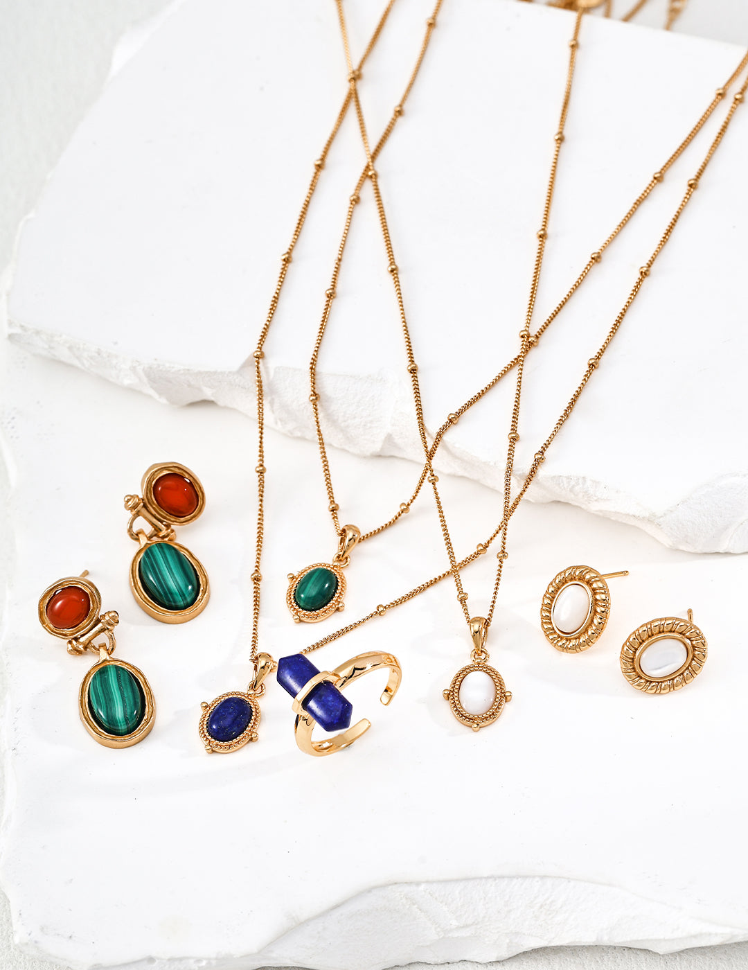 Stone Compass Necklace