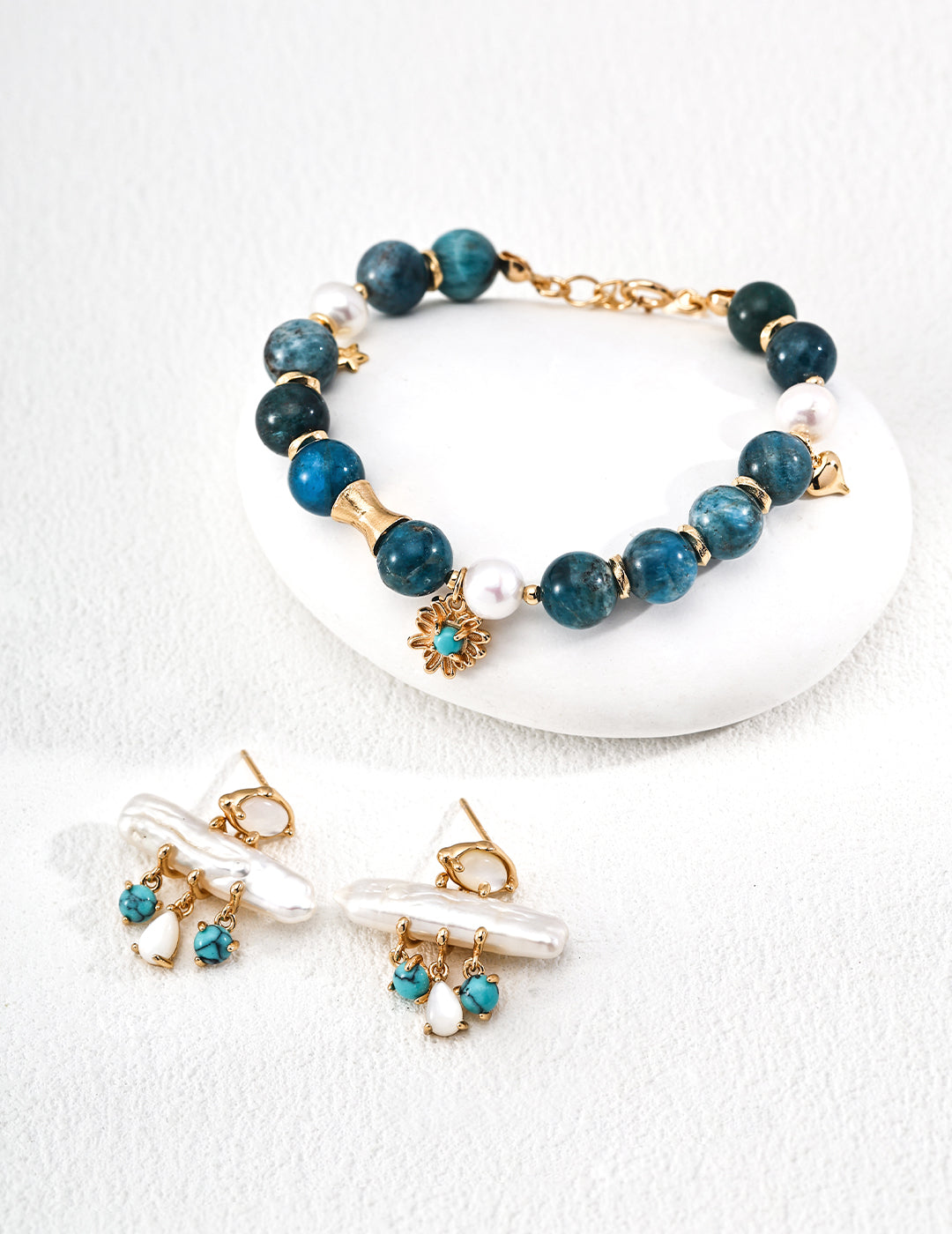 Nacre Pearl Drop Earrings