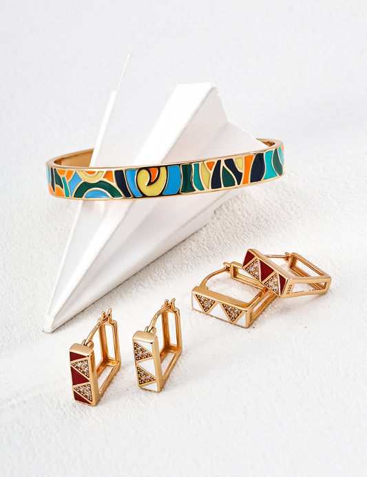 Glazed Ember Earring