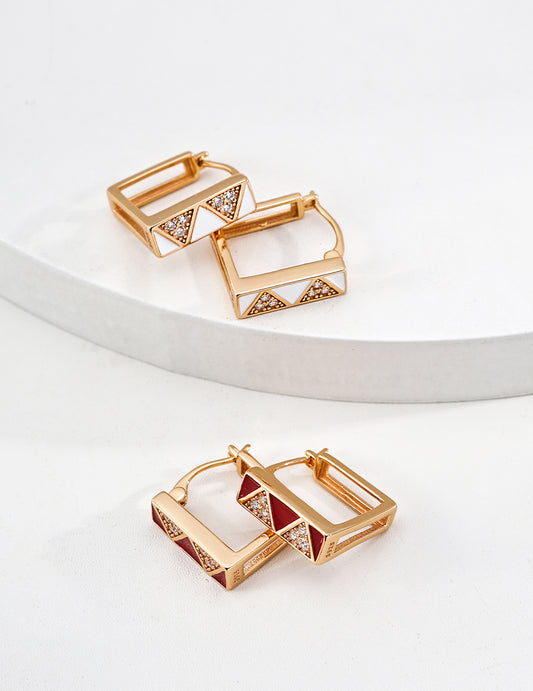 Glazed Ember Earring