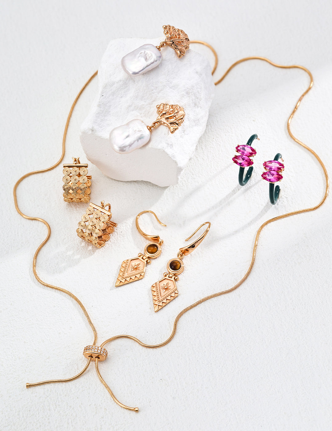 Verdant Enamel Earring