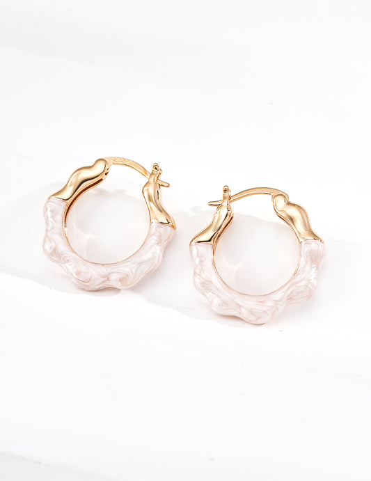 Glazed Pearl Earrings