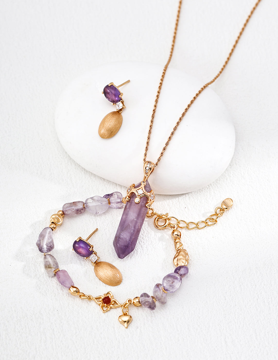 Amethyst Current Necklace
