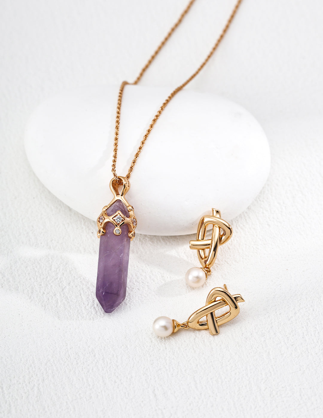 Amethyst Current Necklace