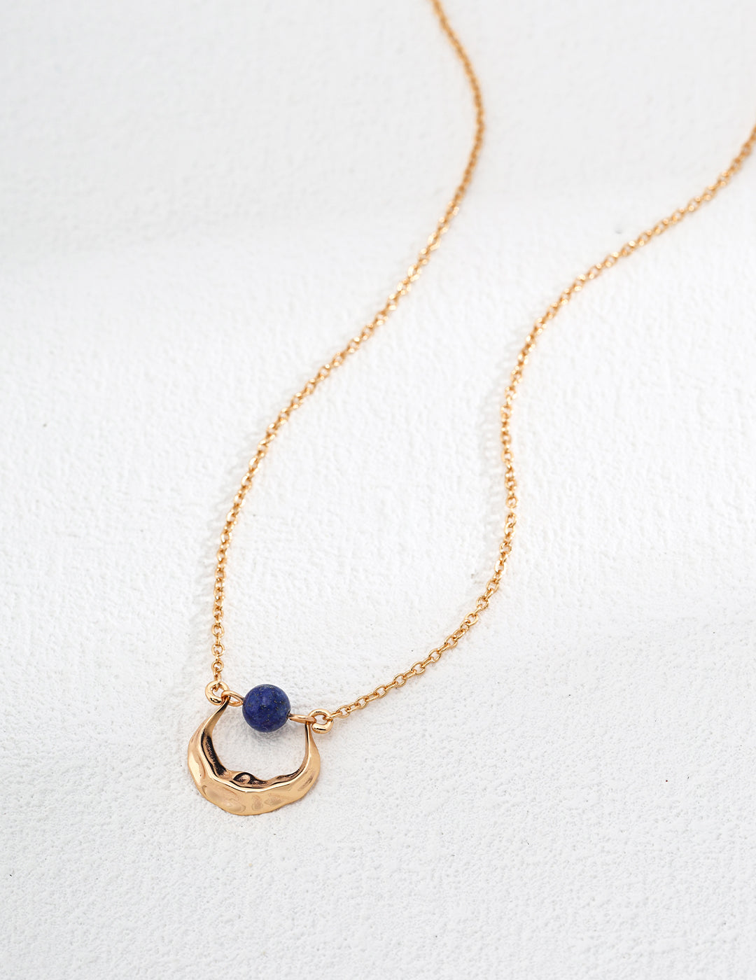 Lapis Anchor Necklace
