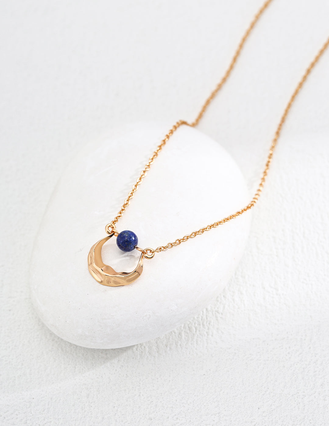 Lapis Anchor Necklace