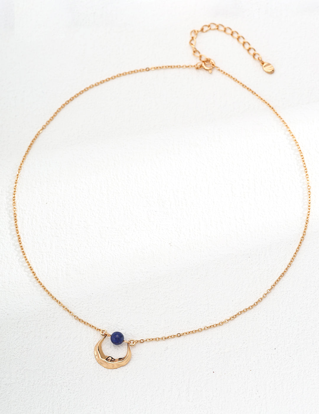 Lapis Anchor Necklace