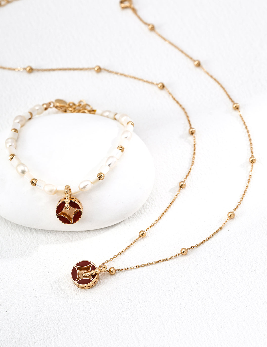 Glazed Line Necklace