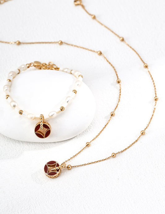 Glazed Line Necklace