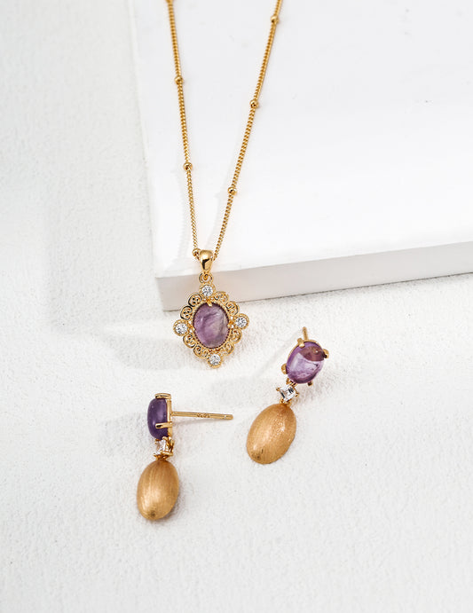 Amethyst Nacre Necklace